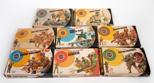 AIRFIX 1:32 scale model boxed soldiers from The Military Series, including British Paratroops, German Mountain Troops and others, (8).