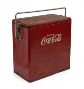 "DRINK COCA COLA" vintage esky drinks cooler, circa 1950's, ​​​​​​​44cm high 42cm wide, 22cm deep.