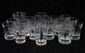 Sixteen assorted antique and vintage tumblers, mixed age and origin, ​​​​​​​the largest 11.5cm high.