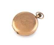 WALTHAM antique American pocket watch in a 9ct rose gold full hunter case, with crown wind movement and Roman numerals, 19th/20th century, ​​​​​​​87 grams including movement. - 2