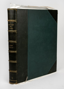 JOHN & ELIZABETH GOULD: "A Century Of Birds" large 1832 folio containing twenty-four plates (loose and uncoloured), as well as the subscriber list, preface, and many of the description pages; the folio from which they have been removed with half morocco b