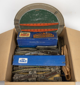 HORNBY DUBLO OO GAUGE 3-Rail track, girder bridge in box, turntable and accessories, (qty).