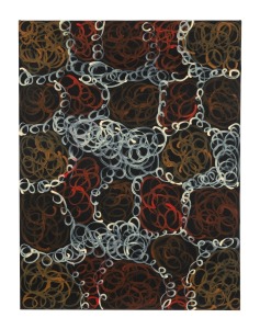GLORIA TAMERRE PETYARRE (1942-2021), Mountain Devil, acrylic on Belgian linen, signed and titled verso with gallery No. "05095", 99 x 76cm.