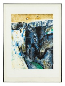 FRED WILLIAMS (1927-1982), Waterfall, colour lithograph, 51/200, signed lower right "Fred Williams", sheet size 75 x 57cm, 84 x 63cm overall.