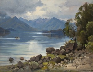 ERNEST BUCKMASTER (1897-1968), Impending Storm, oil on canvas board, signed lower right "E. Buckmaster" and titled verso, 75 x 95cm, 93 x 114cm overall.