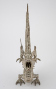 A Thai silver filigree dragon statue, 20th century, 17cm high, 115 grams. - 2