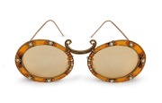 CHRISTIAN DIOR vintage Tura enamel and jewelled sunglasses in original case - 2