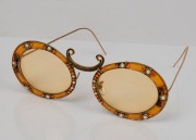 CHRISTIAN DIOR vintage Tura enamel and jewelled sunglasses in original case - 3