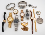 Fourteen assorted quartz wristwatches, including Pulsar, Lorus, Seiko and several reproduction examples.
