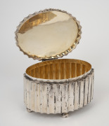 A Continental silver casket with gilt wash interior, early 20th century, 9cm high, 13cm wide, 386 grams. - 2