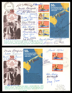 Aerophilately & Flight Covers: 9 June 1978 (AAMC.1846 & 1846a) Brisbane - Sydney and Brisbane - Ballina flown covers, carried by Ansett to celebrate the 50th Anniversary of the 1928 Trans-Pacific Flight by Charles Kingsford Smith and Charles Ulm; bearing 