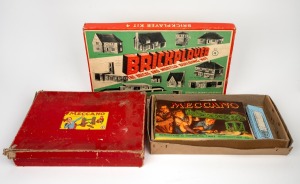 MECCANO: Assorted part sets and a substantial quantity of Meccano magazines; together with "BRICKPLAYER KIT 4".