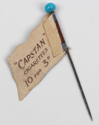 1908 WILLS VICTORIAN FOOTBALL FLAGS: Preston F.C. (Capstan back) with pin. - 2