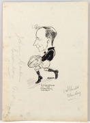 Cartoonist SAMUEL WELLS at ESSENDON MATCHES: May 1922 Essendon defeats South Melbourne by kicking 7 goals to nil in the last quarter; May 1922 Essendon draws with Fitzroy (with no goals kicked in the first quarter); the 1922 Preliminary Final in which Fit - 7