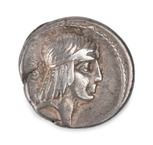 ROMAN REPUBLIC: Silver Denarius, C. Calpurnius Piso Frugi, Calpurnia, Rome, 67 BC, silver. Crawford 408. Laureate head of Apollo right; horseman galloping right verso.