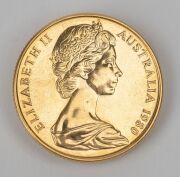 TWO HUNDRED DOLLARS, 1980 $200 gold Koala, uncirculated in blue plastic folder of issue. - 2