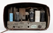 A.W.A. RADIOLA vintage brown bakelite mantle radio, ​​​​​​​20cm high. - 2