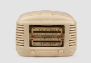 ASTOR MICKEY vintage mantle radio in ivory bakelite case, 18cm high.