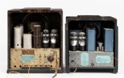GENERAL ELECTRIC vintage walnut cased mantle radio, together with a Kriesler walnut cased mantle radio, (2 items), ​​​​​​​34cm and 30cm high. - 2