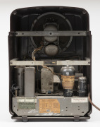 HIS MASTER VOICE tombstone mantle radio in brown bakelite case, ​​​​​​​40cm high. - 2