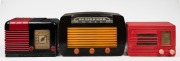 Three assorted vintage mantle radios, mid 20th century, the largest 19cm high.