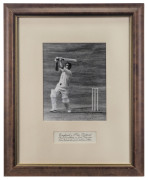 ENGLISH TEST MATCH ACTION PHOTOGRAPHS: June 1962 Graveney square cuts a ball from Ahmed for 4, June 1965 Dexter drives a ball from Collinge, July 1965 John Edrich hits out at a ball from Motz, August 1966 Barber drives a ball from Sobers; all signed actio - 2