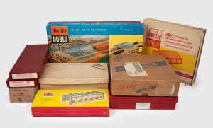 HORNBY DUBLO OO GAUGE assorted accessory kits, mostly polystyrene some boxed; together with a quantity of wren spares, (qty).