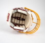NFL - REDSKINS: Full-size 1989 Riddell gridiron helmet (size L), with the now defunct logo on either side and "Meets NOCSAE Standard" inscription on rear. - 5
