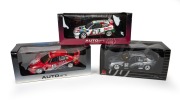 1:18 SCALE PREMIUM MODELS: Group of three c. 2000s 1:18 die-cast model cars, comprising Biante Ford Falcon AU XR8, Biante Craig Lowndes Holden HSV in Mobil livery, and Gateway Global Toyota Corolla WRC with Castrol livery; all as new in original presentat