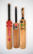 THREE MINIATURE BATS: Ashes 89 with applied decal featuring the signatures of the Australian Team, New Cricket Centenary 1995 with original signatures of the Australian Team (Taylor, Healy, Boon, Waugh, etc.), and a WSC decaled bat with Australian team si - 2