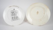 Keith Stackpole's Royal Worcester 1st May 1971 Australian Cricket Team On Tour plate, featuring 20+ signatures include those of Ian Chappell (captain) and Keith Stackpole, Royal Worcester symbol on reverse; together with Coalport 1980 Centenary Test Engla - 2