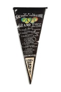 1956 MELBOURNE OLYMPIC PREMIERSHIP: Souvenir pennant incorporating the Olympic rings with Collingwood team list, including noted Thorold Merrett and Murray Weideman. Extremely rare - produced for a theoretical Collingwood win that did not eventuate, with 