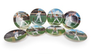 127 · AUSTRALIA'S CRICKETING GREATS set of eight Bradford Exchange commemorative porcelain plates in original boxes of issue, with certificates of authenticity.