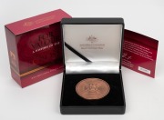VICTORIA CROSS: 2014 RAM "For Valour - A History Of The Victoria Cross" $10 copper antiqued coin, limited edition #1867/5000, in presentation case with box and CoA.