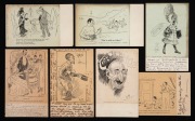 POSTCARDS: PHIL MAY: A group of May's satirical/humorous cards produced for The Bulletin Series 1, (7); Used & Unused.