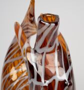 FULVIO BIANCONI (1915-1996) "Mermaid, Decoro a Rete" Murano glass figural carafe, for VENINI, circa 1950, three line acid etched mark to base "Venini, Murano, Italia", 23cm high. - 5