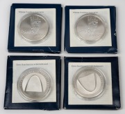 FINLAND: SILVER PROOFS - TEN EUROS: Group of four coins issued by Finland, all 25.5g 925/1000 silver in retail packaging with CoA, comprising Eero Saarinen (x2) and Minna Canth (x2).