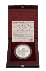 1996 AUSTRALIAN KOOKABURRA: Perth Mint 2oz silver proof, "Johanna" privy mark, limited edition #1360/1500, in presentation case with CoA.