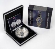 Cook Islands: MOST FAMOUS DIAMONDS: 2015 Great Star Of Africa $10 2oz silver coin, replica crystal diamond accent, limited edition #627/999, in presentation case with box and CoA.