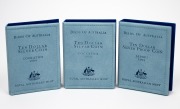 Birds of Australia: $10 silver Proof coins in folders of issue: 1990 Cockatoo (2), and 1991 Jabiru (1). Total: 3.