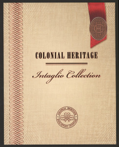 2013 Colonial Heritage "Intaglio Collection", containing each of the four IMPERFORATE M/Ss produced for the Colonial Heritage series, the sheets produced using a combination of intaglio and offset printing; limited edition #160 of 380 produced. Hard to so