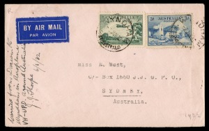Aerophilately & Flight Covers: 7 June 1932 (AAMC.264) Darwin - Wyndham flown cover, carried by J.J. Thorpe in his Gypsy Moth and signed and endorsed by him "Carried from Darwin to Wyndham in Aeroplane VH-UPD Around Australia 6/6/32", [one of only 3 flown]