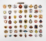 VARIOUS FOOTBALL CLUB BADGES: Noted Broken Hill 1927, Wangaratta 1928, Eaglehawk 1930, Clarence 1937, Semaphore Central 1938, Tammin 1951, Colonel Light Gardens 1950, Hamilton 1959, Marion 1960, Port Elliot 1961, Koolymilka 1963, Yorketown 1971, and many 