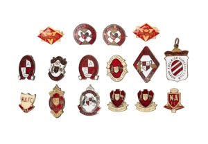 NORTH ADELAIDE FOOTBALL CLUB: 1922-1973 group of membership badges; some duplication. (16 items)