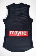 CARLTON: Nike guernsey (size M), signed by numerous 2002 squad members including Anthony Koutoufides, Andrew McKay, Simon Beaumont, and Adrian Hickmott. - 2