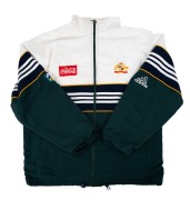 1997 ASHES SERIES: Australian team-issued tracksuit top, with Commonwealth Coat of Arms, ACB logo, and Adidas and Coca-Cola branding.