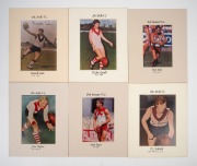 SWANS BEST AND FAIREST: Collection of twenty-two signed pictures, all window mounted, 25.5 x 20cm overall; noted Ron Clegg, Jim Taylor, Jim Dorgan, Bob Skilton, Peter Bedford, Ricky Quade, Graham Teasdale, Bernie Evans, Paul Kelly, plus seventeen unsigned - 7