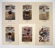SWANS BEST AND FAIREST: Collection of twenty-two signed pictures, all window mounted, 25.5 x 20cm overall; noted Ron Clegg, Jim Taylor, Jim Dorgan, Bob Skilton, Peter Bedford, Ricky Quade, Graham Teasdale, Bernie Evans, Paul Kelly, plus seventeen unsigned - 8