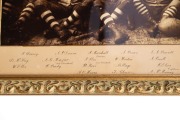 SOUTH MELBOURNE SWANS 1888/1889/1890 VFA PREMIERSHIPS: Vintage sepia-toned very large format official team photograph depicting thirty players, trainers, and officials from the period of the Swans' three consecutive Premierships, all named in manuscript i - 3