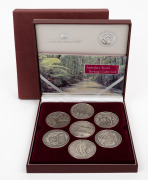 AUSTRALIA'S WORLD HERITAGE COLLECTION: 2003 RAM 99.9% silver seven-medallion set, in presentation box with CoA.